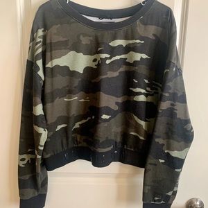 Victoria’s Secret cropped crew neck long sleeve